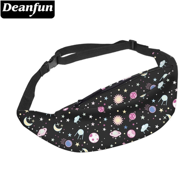 Deanfun Waterproof Space Fanny Pack Waist Bags Hip Bum Bag Belt Bag with Adjustable Strap for Women  YB-37